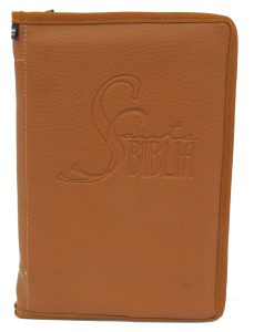 Funda para Biblia imitación piel con cremallera