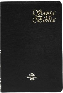 Biblia RVR Ultra Fina. Tapa piel. Color negro